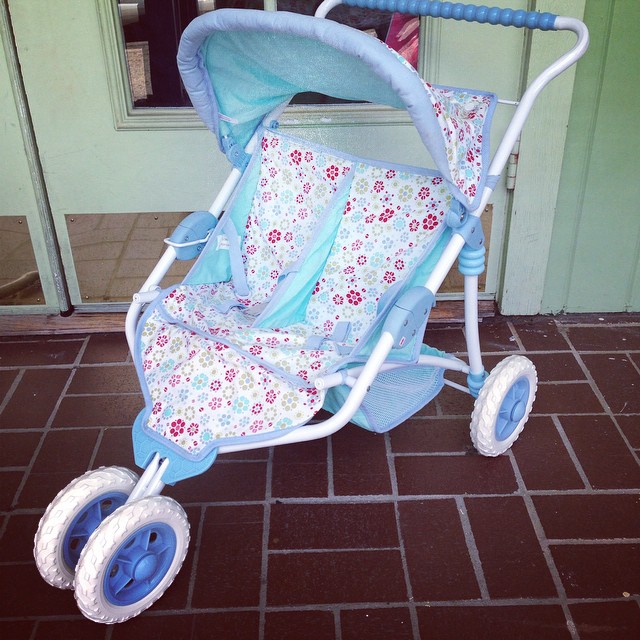 american doll double stroller